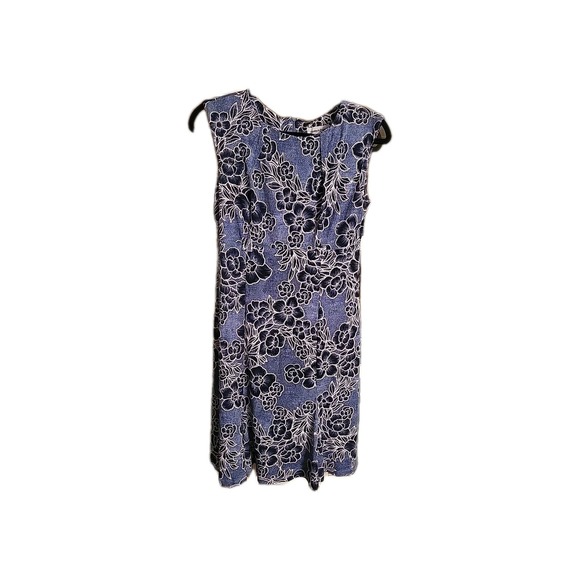 Shelby & Palmer Dresses & Skirts - Shelby‎ & Palmer Blue Floral Sheath Dress Sleveless Pm Petite S